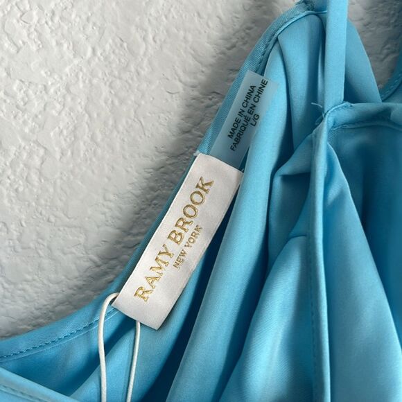 Ramy Brook Scarlett Top in Sky Blue, NWT, Size L - Picture 6 of 8